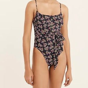 J. Crew one-piece bathing suit in twilight berry